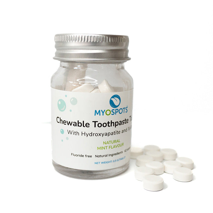 Natural toothpaste tablets (with hydroxyapatite)