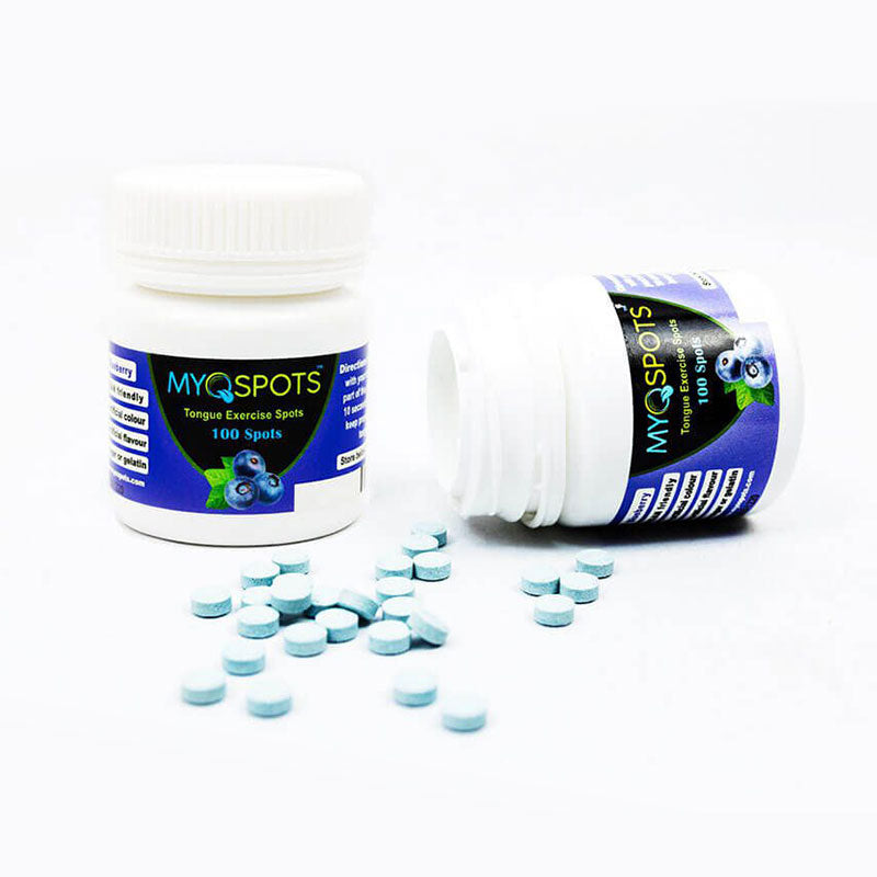 Myospots in blueberry flavour product image open container