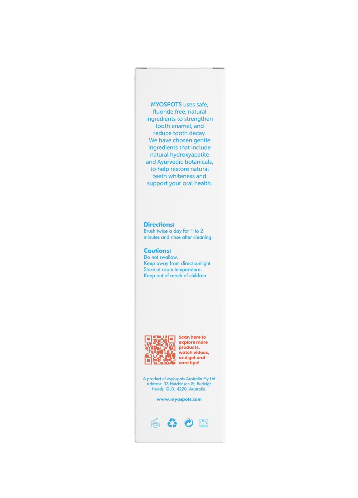 Natural toothpaste (with hydroxyapatite)