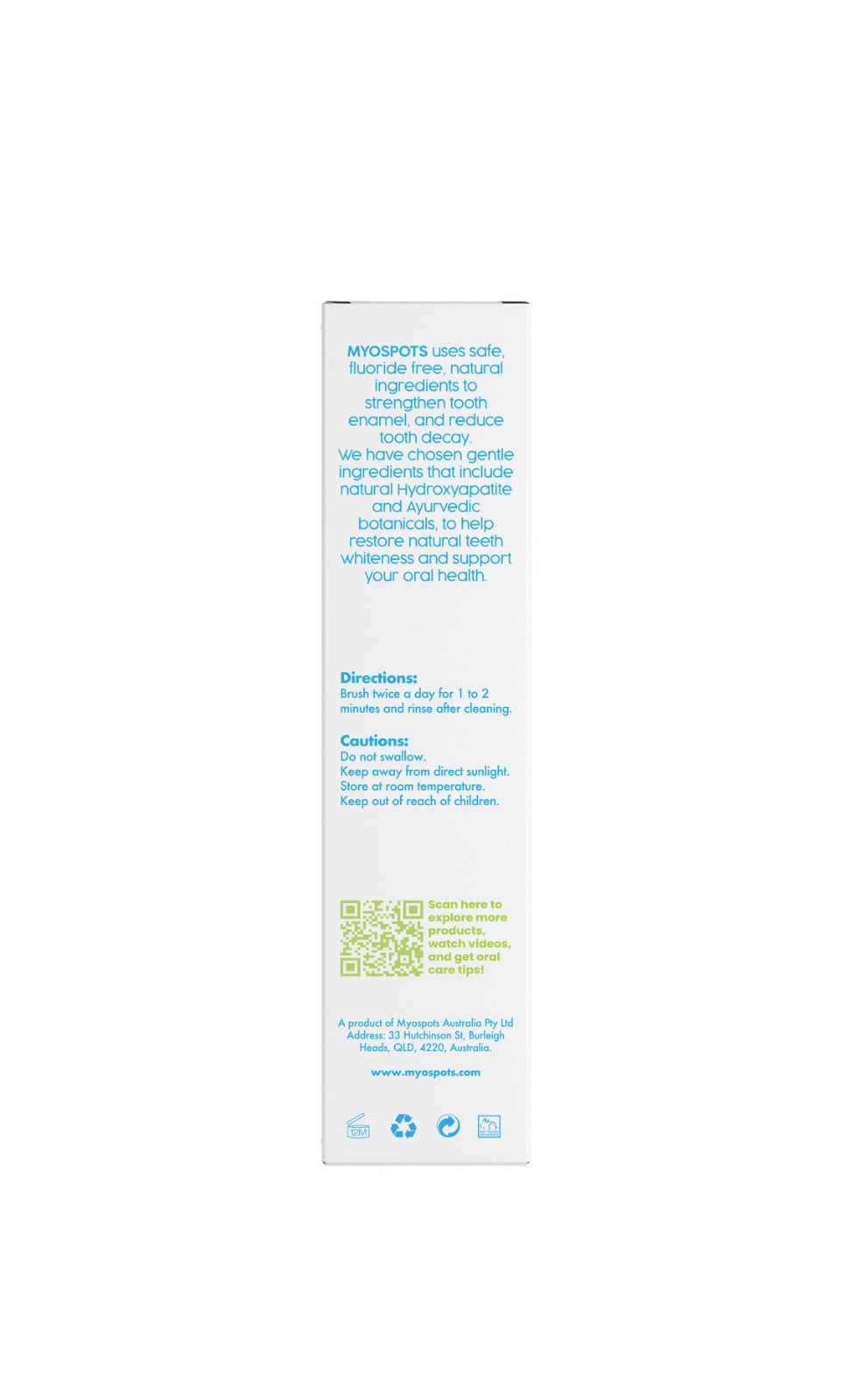 Natural toothpaste (with hydroxyapatite)