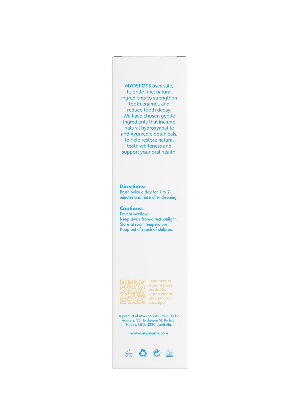 Natural toothpaste (with hydroxyapatite)