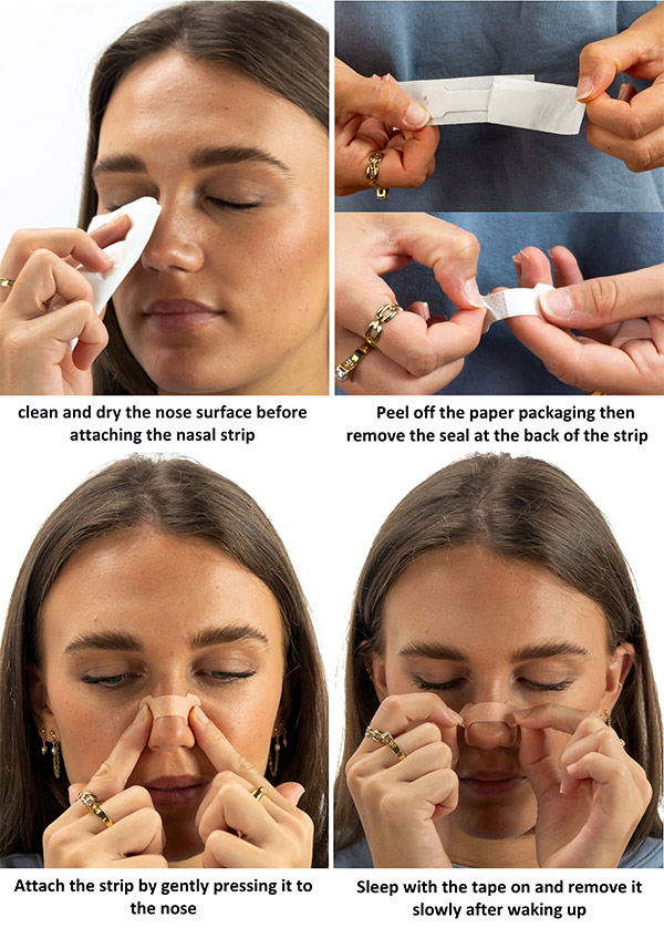 How to use Myospots nasal strips